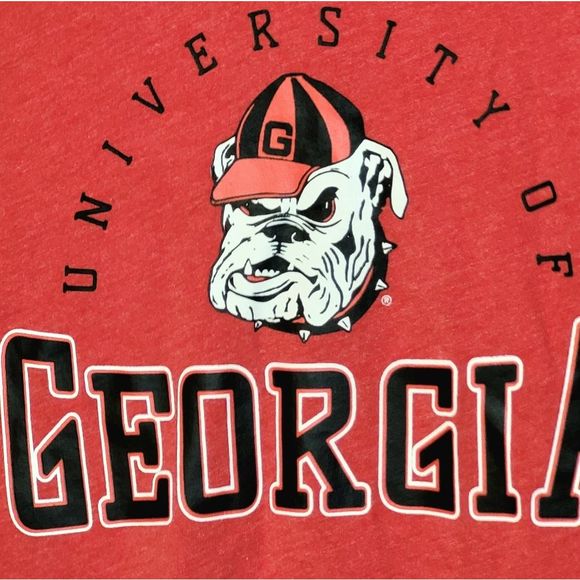 Russell Athletic University of Georgia V-Neck Tee, Women's Large ~ EUC - Picture 2 of 6